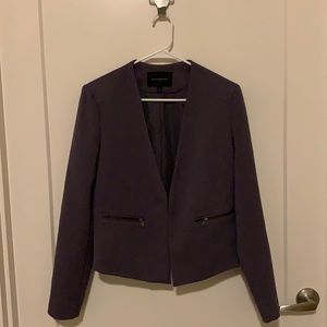 Banana Republic- beautiful dark grape blazer. Double front zip pocket.